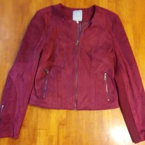 Women's Suede Leather Coat size M